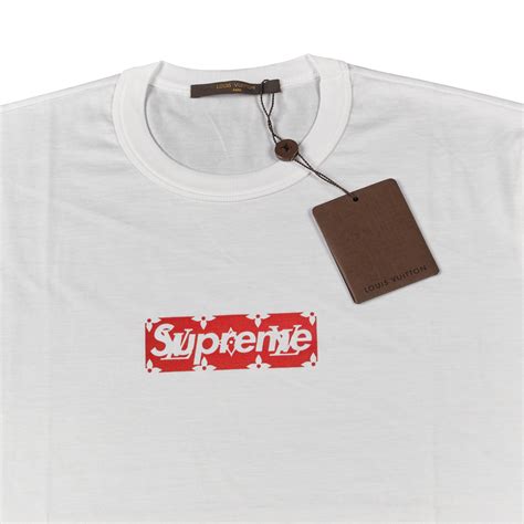 box logo t shirt supreme x lv|supreme 20th anniversary box logo.